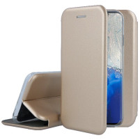 Луксозен кожен калъф тефтер ултра тънък Wallet FLEXI и стойка за Samsung Galaxy S20 G980 златист
